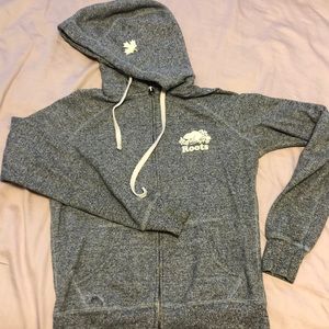 Salt and Pepper (Gray) ZipUp ROOTS sweater